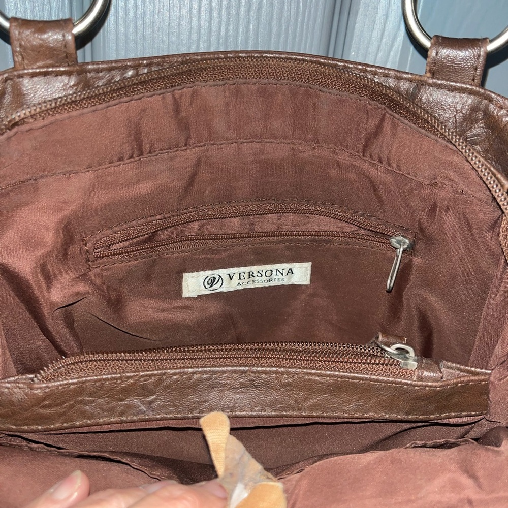 Versona Rich Brown Shoulder Bag - Picture 7 of 8